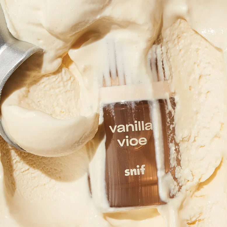 Close-up of a fragrance sample of Vanilla Vice, highlighting its rich, musky, and sweet notes for a luxurious and addictive scent experience