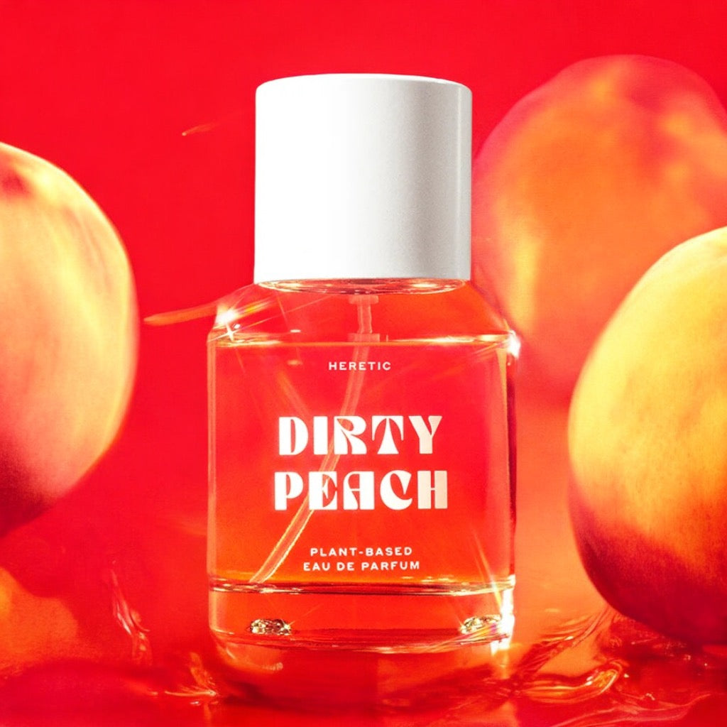 heretic parfum dirty peach fragrance sample travel size tester